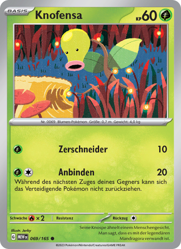 Knofensa 069 — 151 (German Pokémon TCG card)