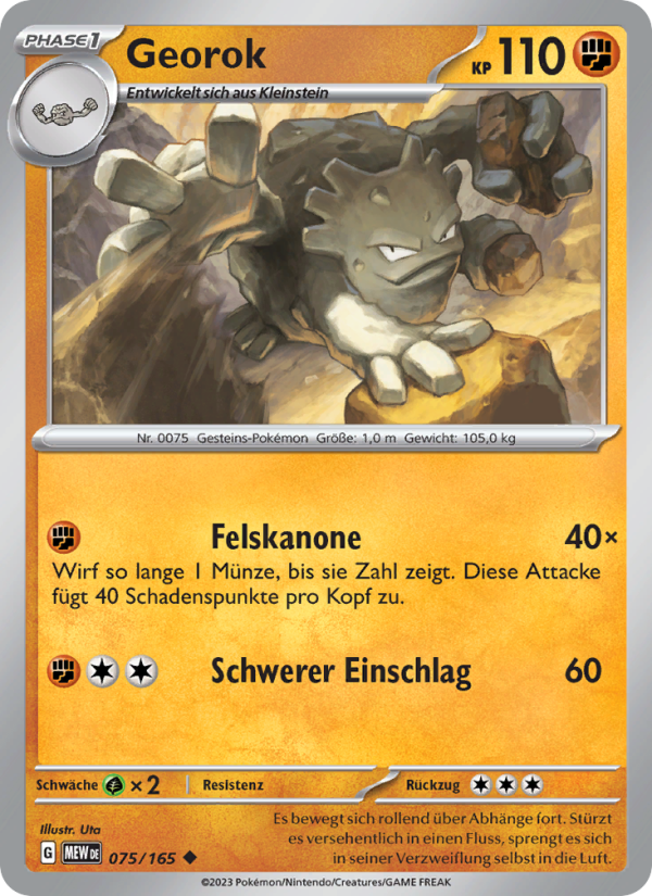 Georok 075 — 151 (German Pokémon TCG card)