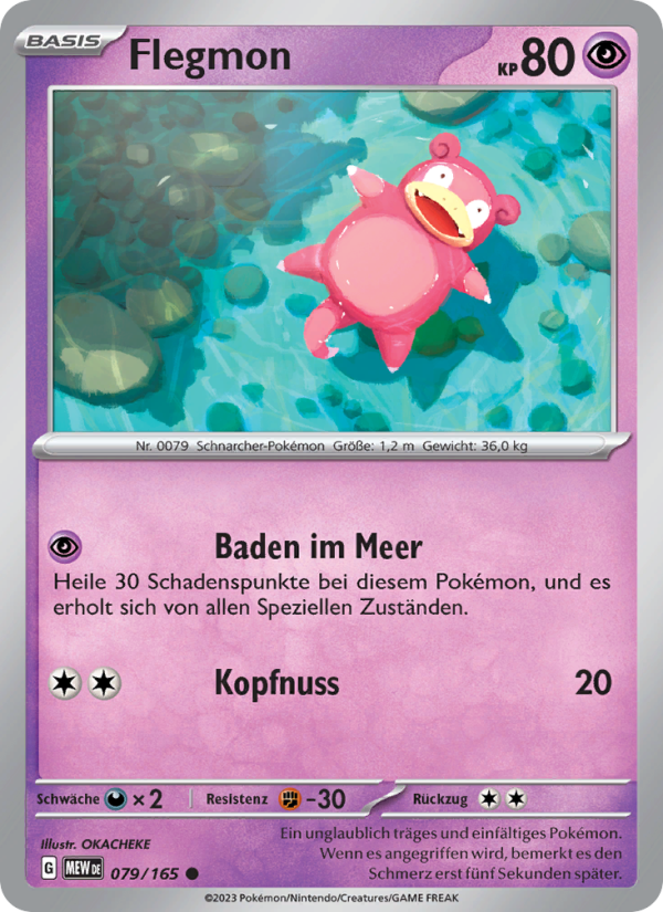 Flegmon 079 — 151 (German Pokémon TCG card)