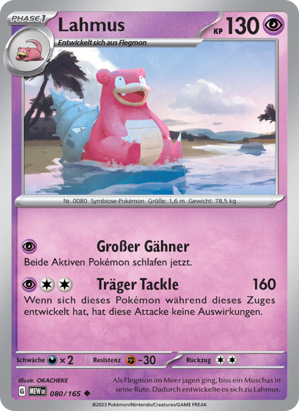 Lahmus 080 — 151 (German Pokémon TCG card)