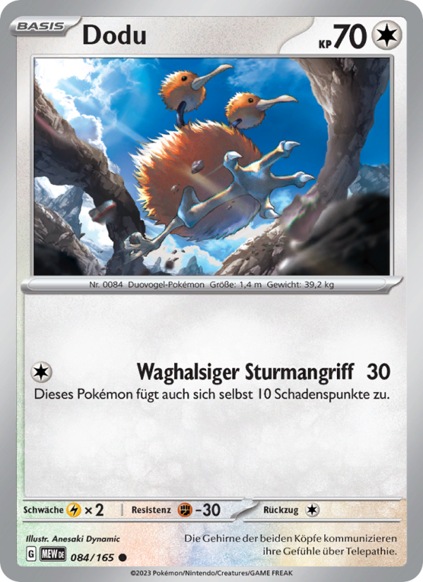 Dodu 084 — 151 (German Pokémon TCG card)