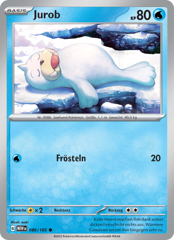 Jurob 086 — 151 (German Pokémon TCG card)