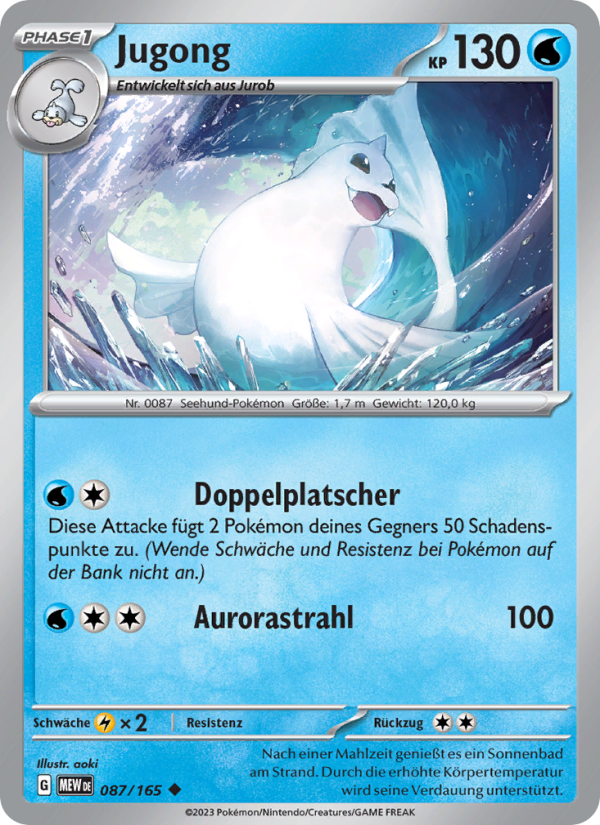 Jugong 087 — 151 (German Pokémon TCG card)