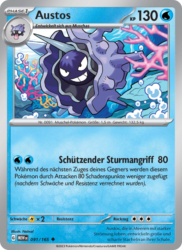 Austos 091 — 151 (German Pokémon TCG card)