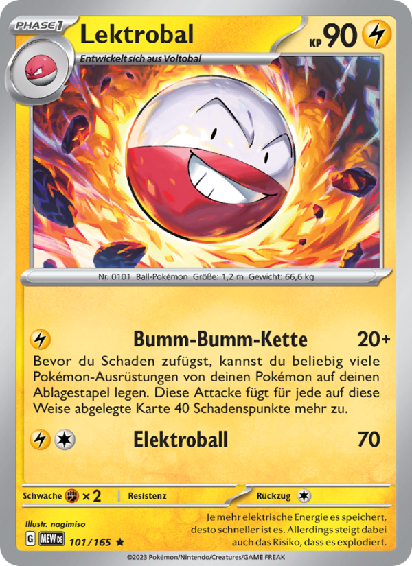 Lektrobal 101 — 151 (German Pokémon TCG card)