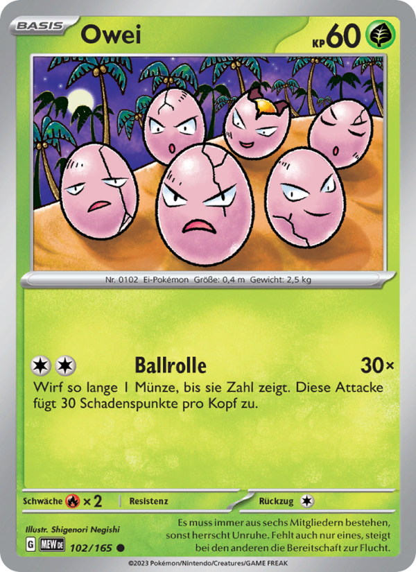 Owei 102 — 151 (German Pokémon TCG card)