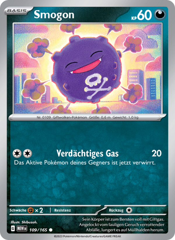 Smogon 109 — 151 (German Pokémon TCG card)