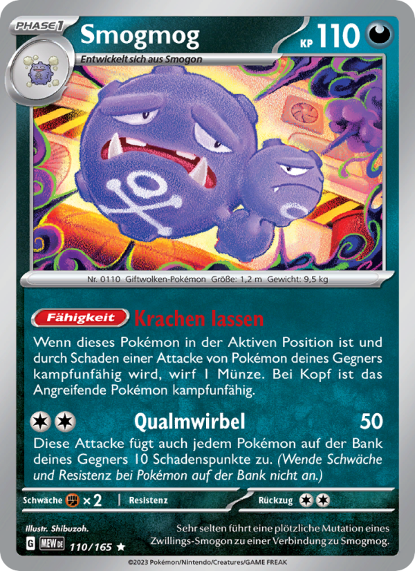 Smogmog 110 — 151 (German Pokémon TCG card)
