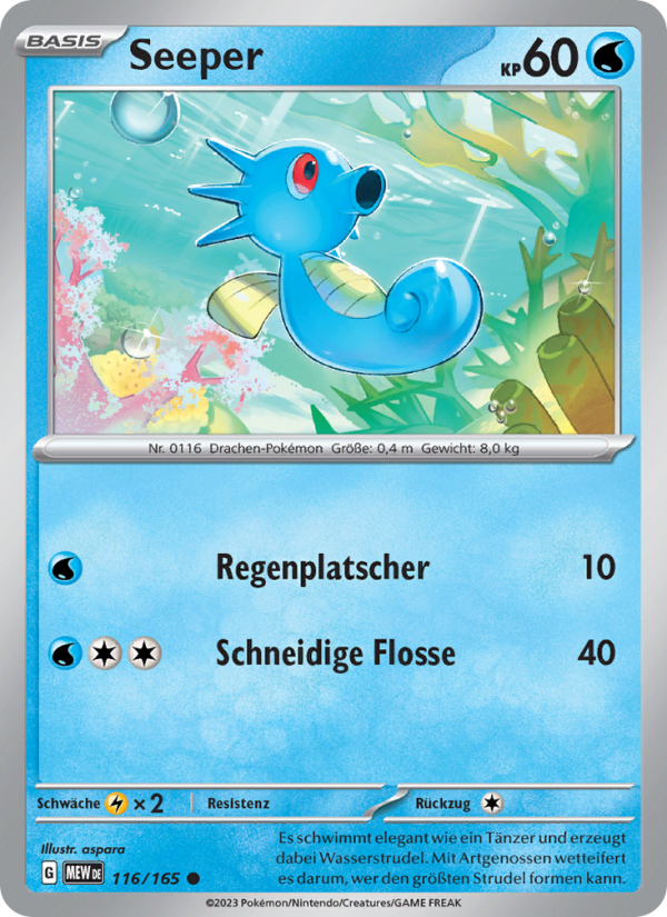Seeper 116 — 151 (German Pokémon TCG card)