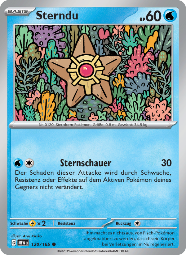 Sterndu 120 — 151 (German Pokémon TCG card)