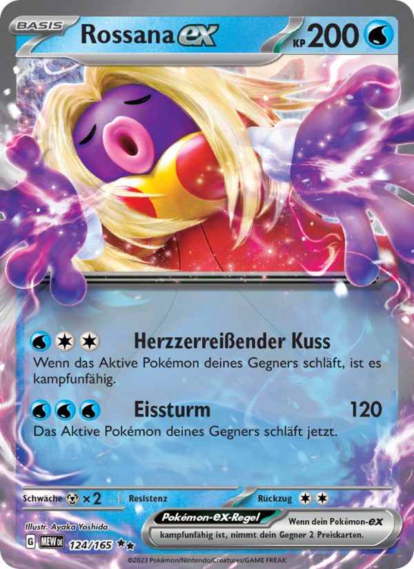 Rossana-ex 124 — 151 (German Pokémon TCG card)