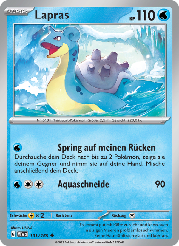 Lapras 131 — 151 (German Pokémon TCG card)