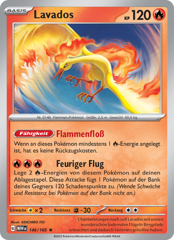 Lavados 146 — 151 (German Pokémon TCG card)
