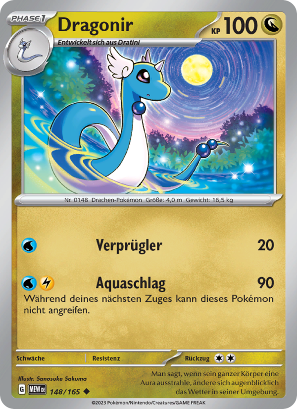 Dragonir 148 — 151 (German Pokémon TCG card)