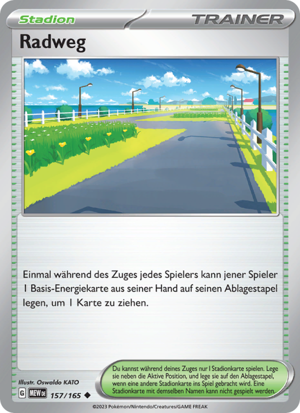 Radweg 157 — 151 (German Pokémon TCG card)