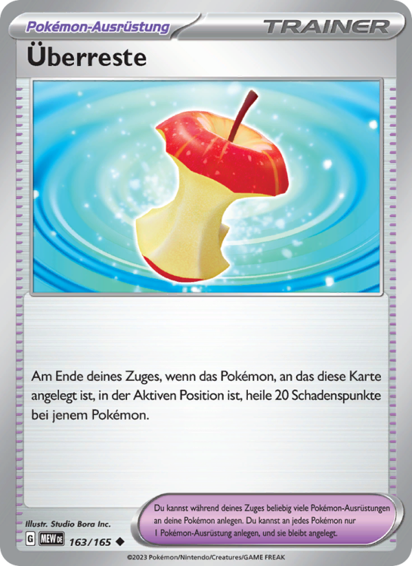 Überreste 163 — 151 (German Pokémon TCG card)