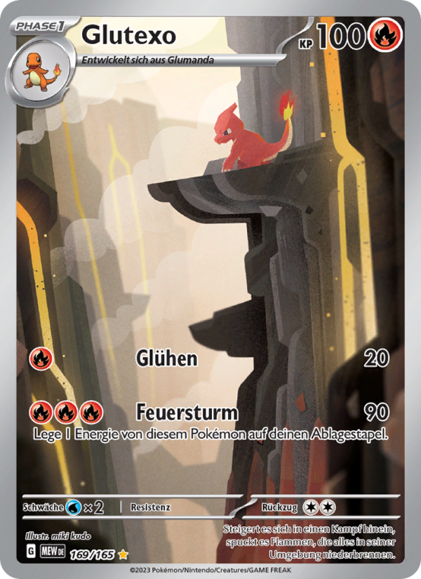 Glutexo 169 — 151 (German Pokémon TCG card)