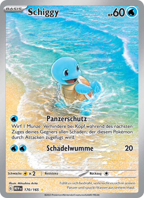 Schiggy 170 — 151 (German Pokémon TCG card)