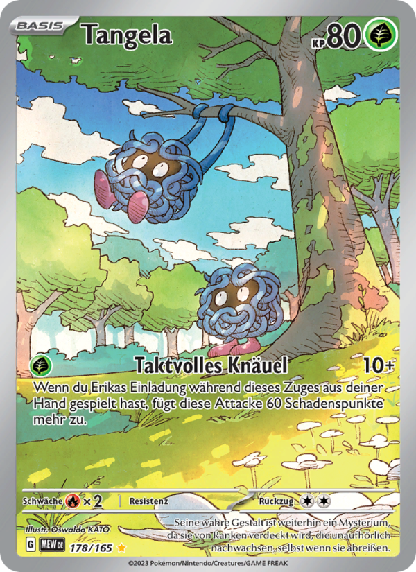 Tangela 178 — 151 (German Pokémon TCG card)