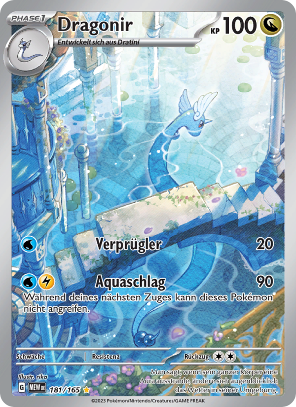 Dragonir 181 — 151 (German Pokémon TCG card)