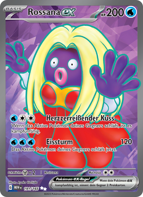 Rossana-ex 191 — 151 (German Pokémon TCG card)