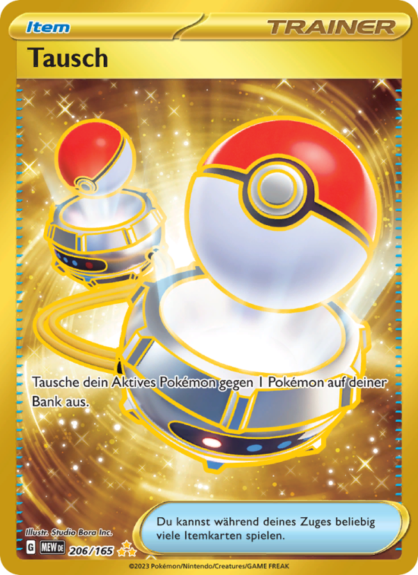 Tausch 206 — 151 (German Pokémon TCG card)