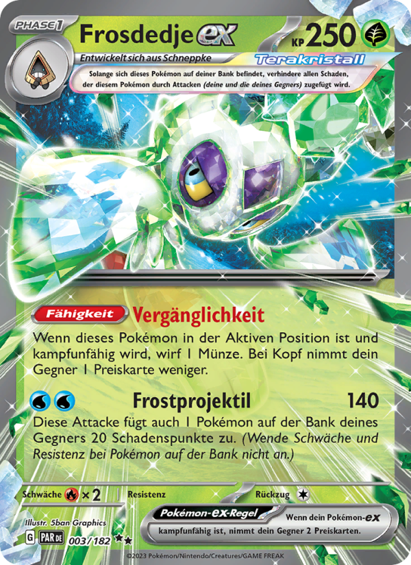 Frosdedje-ex 003 — Paradox Rift (German Pokémon TCG card)