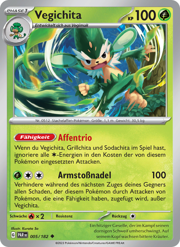 Vegichita 005 — Paradox Rift (German Pokémon TCG card)