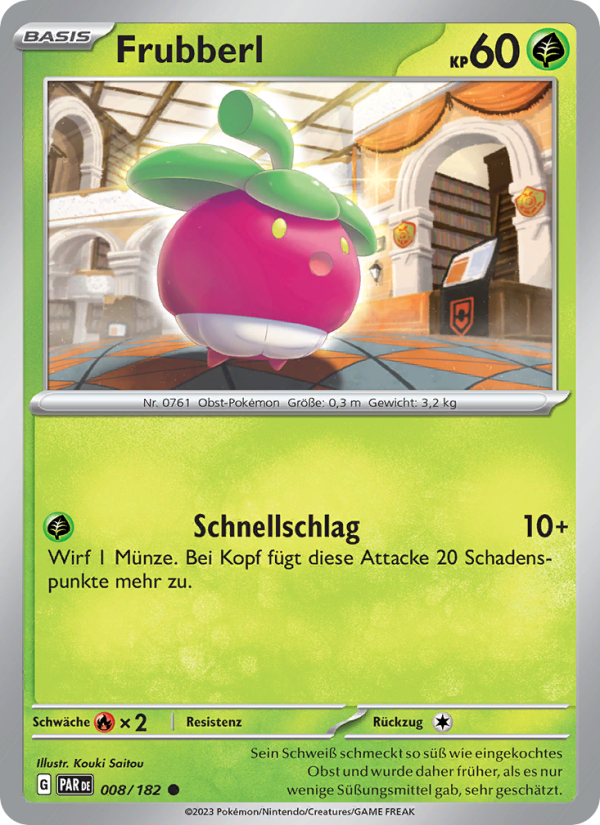 Frubberl 008 — Paradox Rift (German Pokémon TCG card)