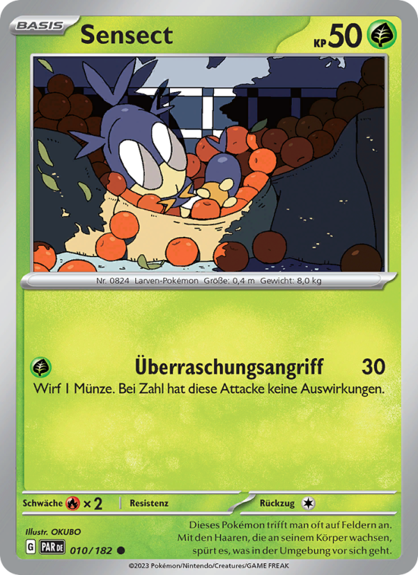 Sensect 010 — Paradox Rift (German Pokémon TCG card)