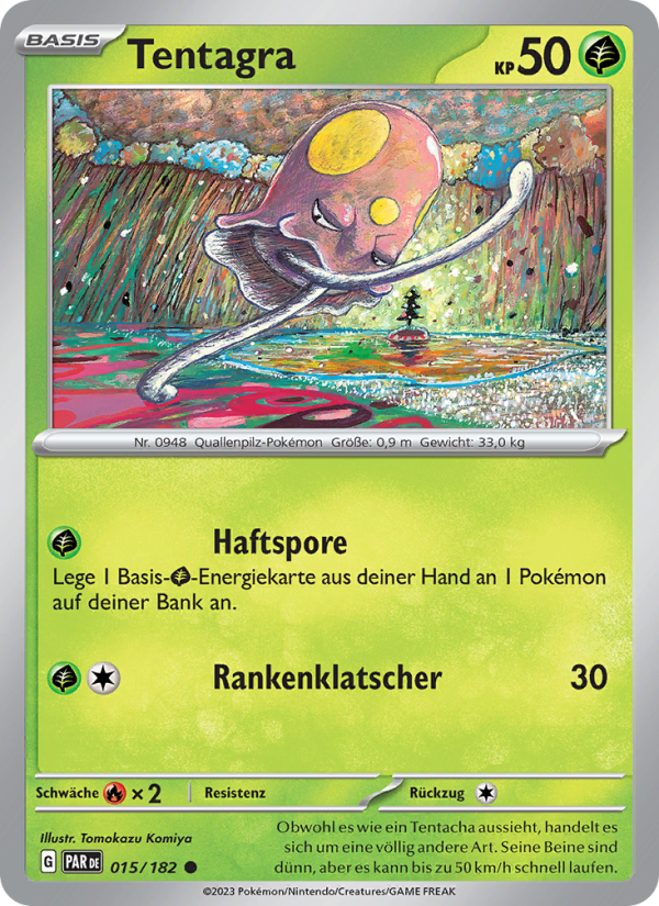 Tentagra 015 — Paradox Rift (German Pokémon TCG card)