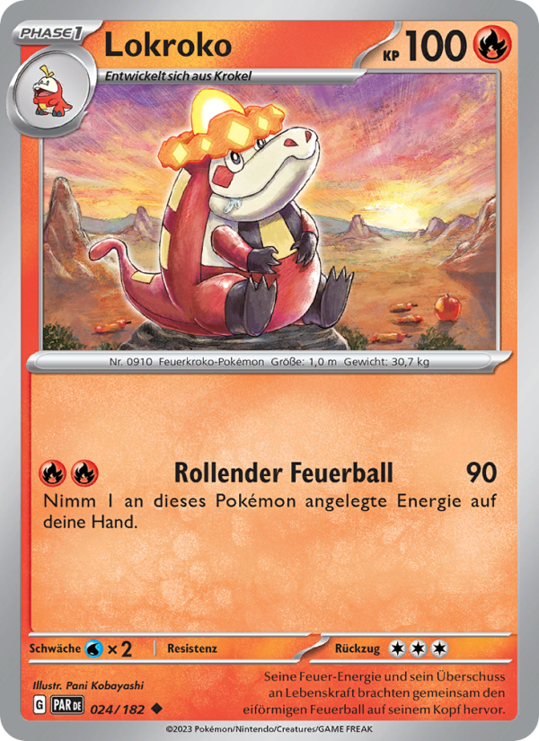 Lokroko 024 — Paradox Rift (German Pokémon TCG card)