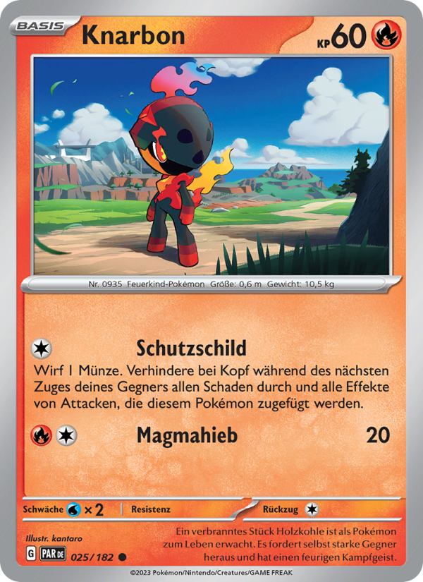 Knarbon 025 — Paradox Rift (German Pokémon TCG card)