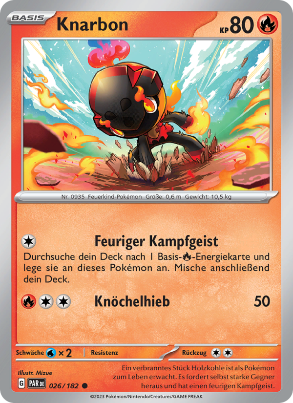 Knarbon 026 — Paradox Rift (German Pokémon TCG card)
