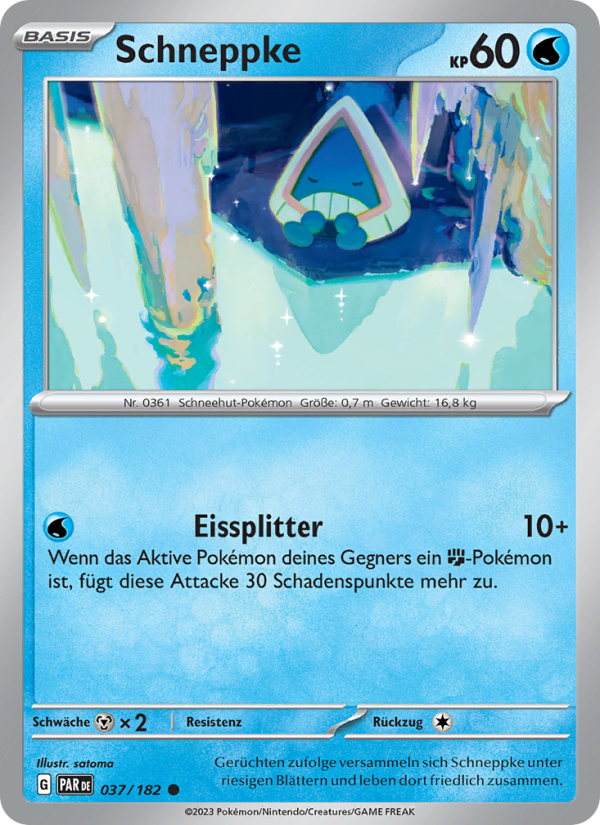 Schneppke 037 — Paradox Rift (German Pokémon TCG card)
