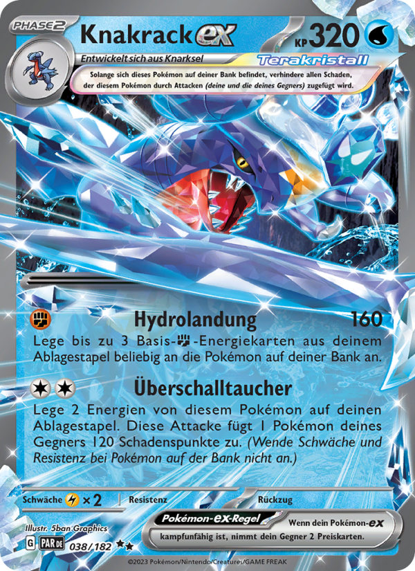 Knakrack-ex 038 — Paradox Rift (German Pokémon TCG card)