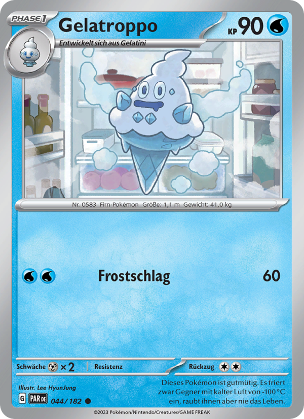 Gelatroppo 044 — Paradox Rift (German Pokémon TCG card)