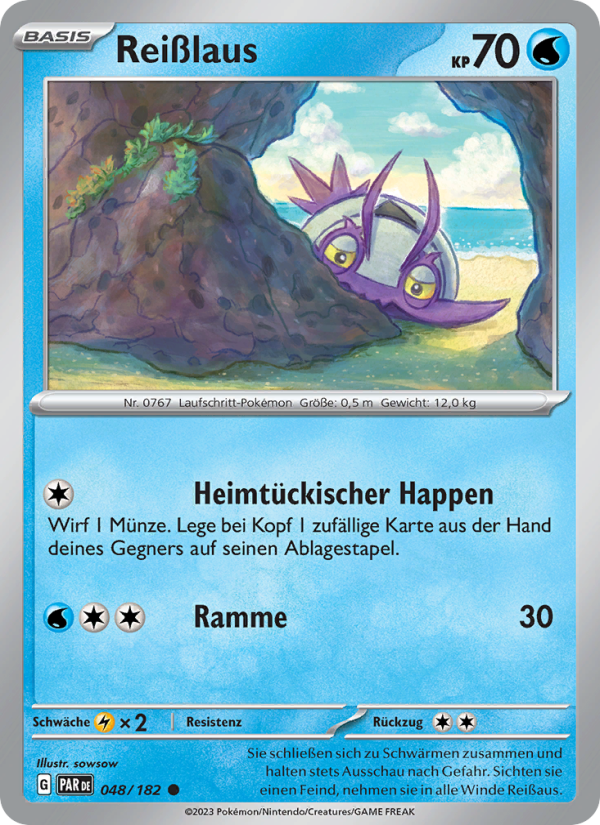 Reißlaus 048 — Paradox Rift (German Pokémon TCG card)