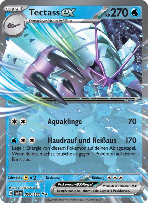 Tectass-ex 050 — Paradox Rift (German Pokémon TCG card)