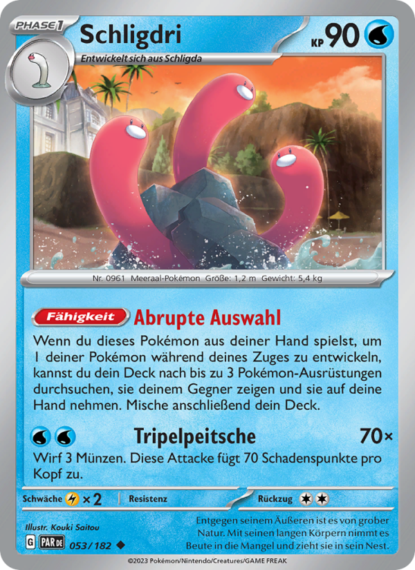 Schligdri 053 — Paradox Rift (German Pokémon TCG card)