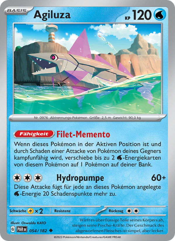 Agiluza 054 — Paradox Rift (German Pokémon TCG card)