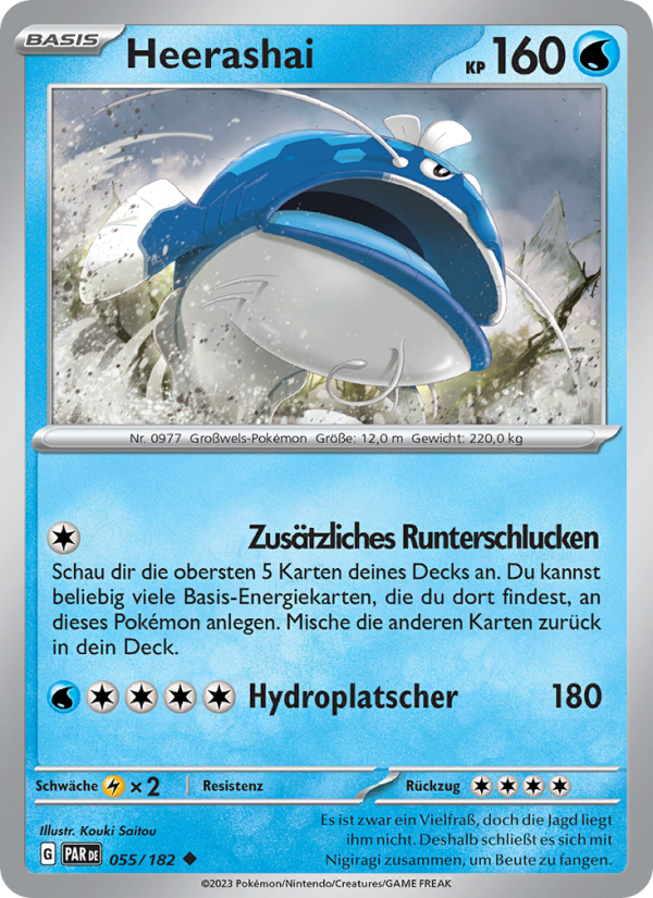 Heerashai 055 — Paradox Rift (German Pokémon TCG card)