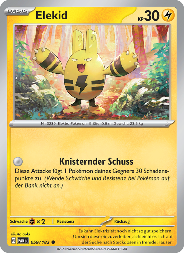 Elekid 059 — Paradox Rift (German Pokémon TCG card)
