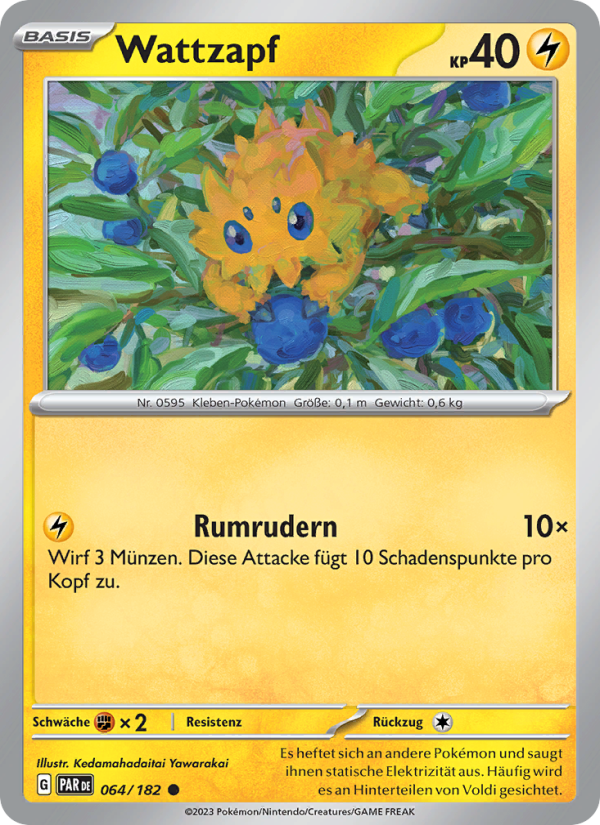 Wattzapf 064 — Paradox Rift (German Pokémon TCG card)