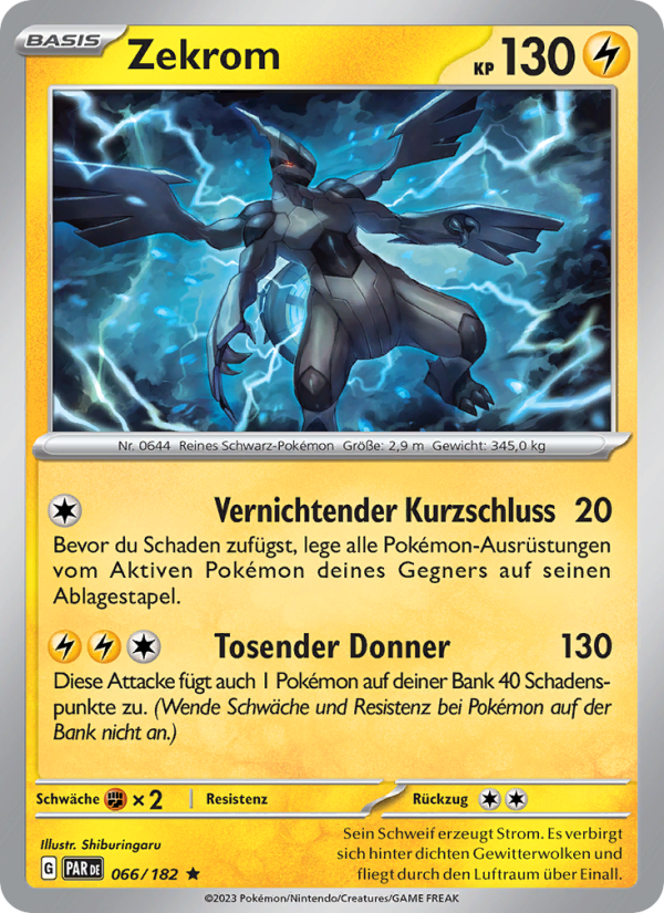 Zekrom 066 — Paradox Rift (German Pokémon TCG card)