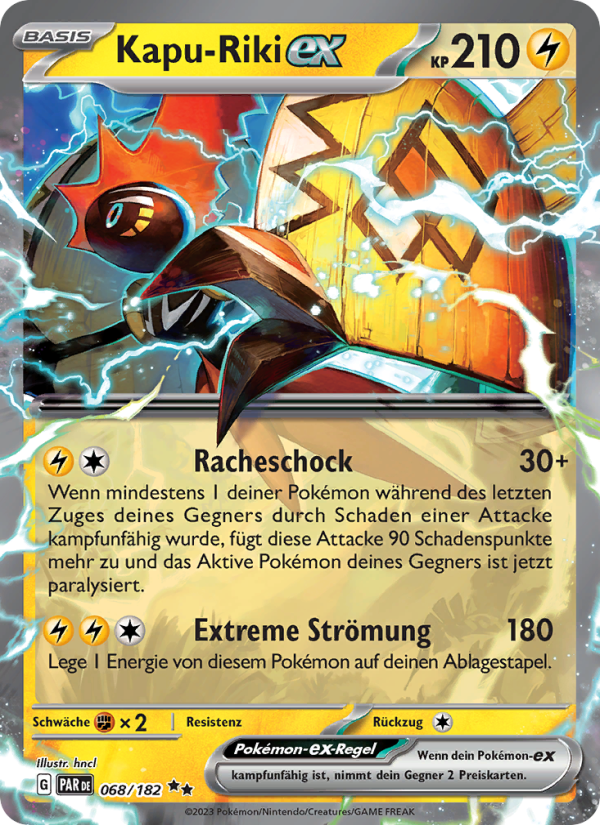 Kapu-Riki-ex 068 — Paradox Rift (German Pokémon TCG card)