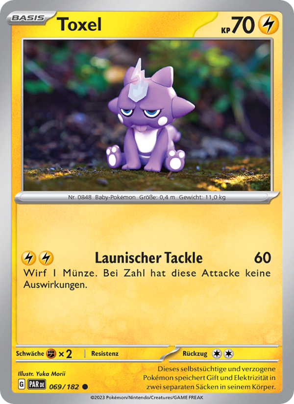 Toxel 069 — Paradox Rift (German Pokémon TCG card)