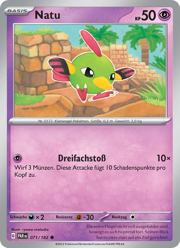 Natu 071 — Paradox Rift (German Pokémon TCG card)