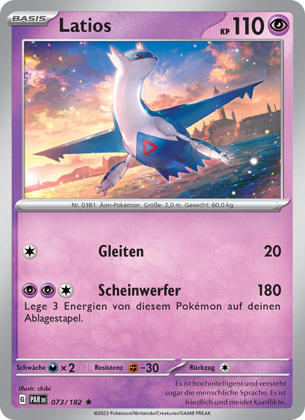 Latios 073 — Paradox Rift (German Pokémon TCG card)
