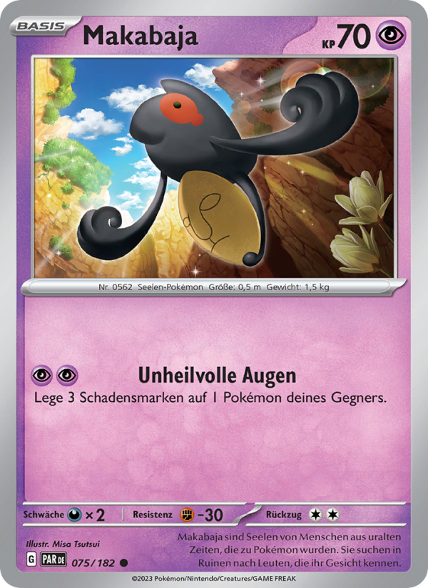 Makabaja 075 — Paradox Rift (German Pokémon TCG card)